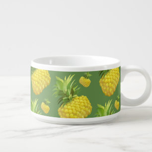 Tropical Pineapple Pattern: Summer Fruit Art Bowl