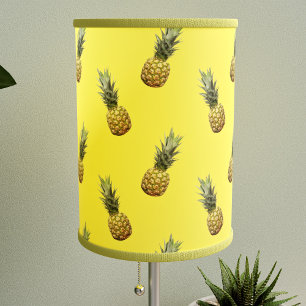 Tropical Pineapple Pattern Sunshine Yellow Lamp Shade