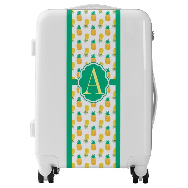 patterned suitcase