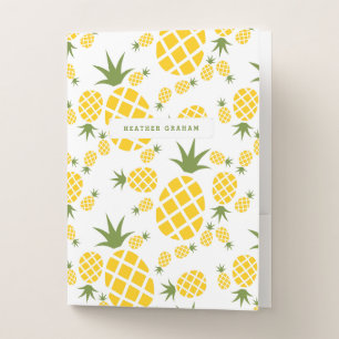 Tropical Pineapple Pocket Folder