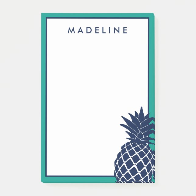 Tropical Pineapple Post-it Notes (Front)