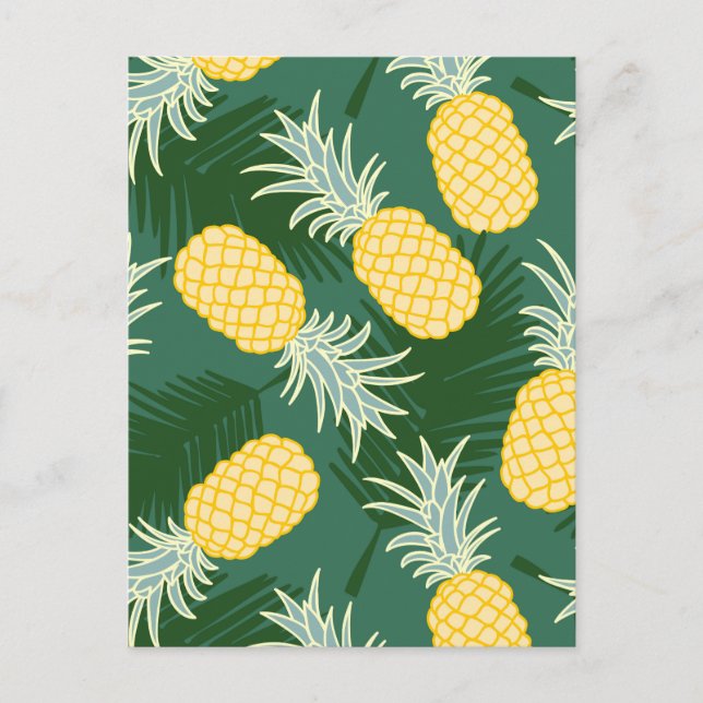 Tropical pineapple postcard (Front)