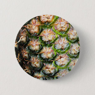Tropical Pineapple Punch Texture Pinback Button