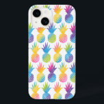 Tropical Pineapple Rainbow Watercolor Pattern Case-Mate iPhone 14 Case<br><div class="desc">Tropical style phone case design features a pattern of vibrant rainbow colored pineapples with a watercolor tie-dye gradient look. So chic for summer time or for a vacation vibe year-round!</div>