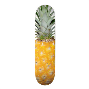 Tropical pineapple skateboard deck