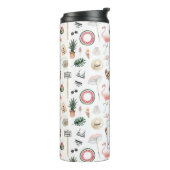 Tropical Pineapple Summer Bachelorette Thermal Tumbler (Rotated Left)