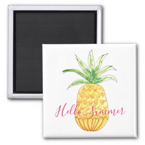 Tropical Pineapple  Summer Magnet