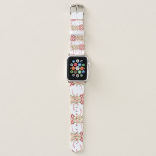Tropical Pineapple Summer Seamless Print Apple Watch Band