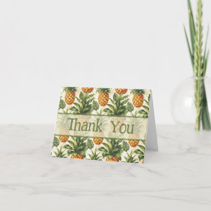 Tropical Pineapple  Thank You Card