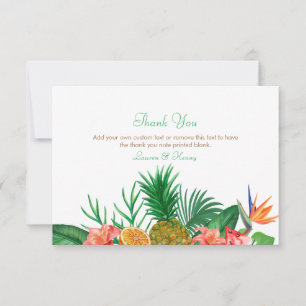Tropical Pineapple Thank You Cards