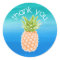 Tropical Pineapple Thank You Favor Sticker