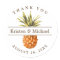 Tropical Pineapple Thank You Wedding Favor