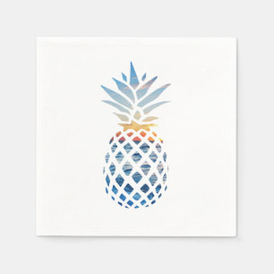 Tropical Pineapple Theme Birthday Party Napkins