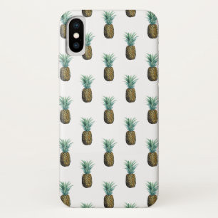 Tropical Pineapple Watercolor iPhone X Case