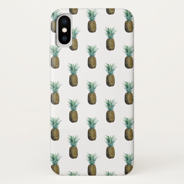 Tropical Pineapple Watercolor Case-Mate iPhone Case (Back)