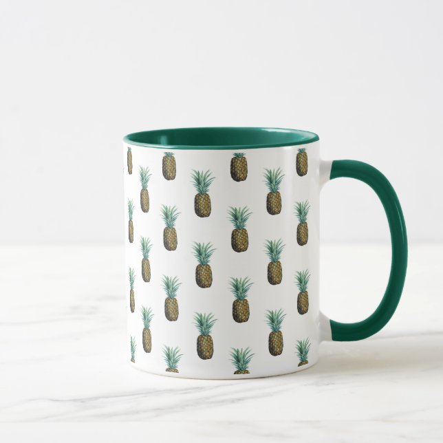 Tropical Pineapple Watercolor Mug (Right)