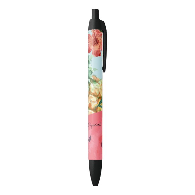  Tropical Pineapple Watermelon Hibiscus Pen (Bottom (Vertical))