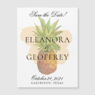 Tropical Pineapple Wedding Save the Date