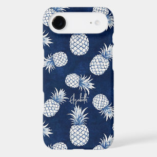Tropical Pineapple with Name – Watercolor Style iPhone 17 Air Case