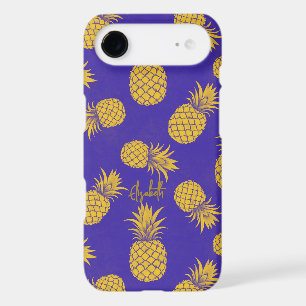 Tropical Pineapple with Name – Watercolor Style iPhone 17 Air Case