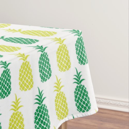 Tropical Pineapple Yellow Green Hawaiian Fruit Tablecloth