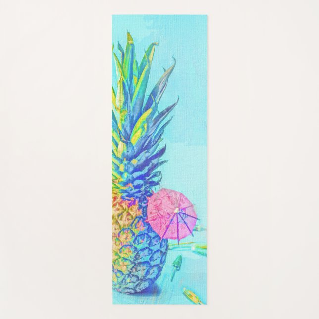 Tropical Pineapple Yoga Mat (Front)