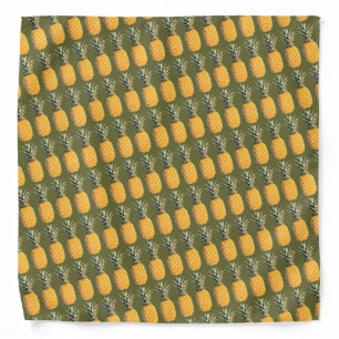 tropical pineapples bandana