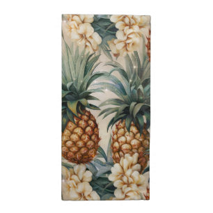 Tropical Pineapples Floral Cloth Napkin