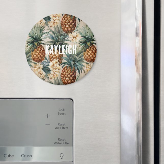 Tropical Pineapples Floral Magnet (In Situ (Fridge))