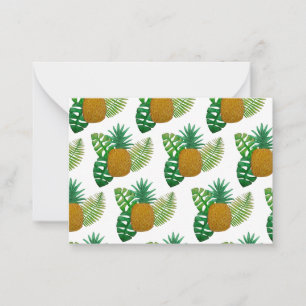 Tropical pineapples note card