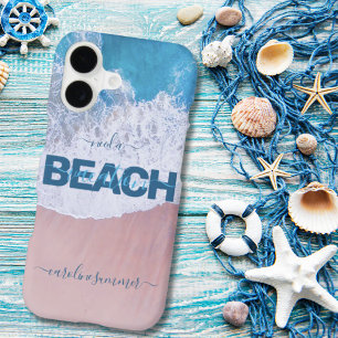 Tropical Pink Beach Bermuda Vacation iPhone 17 Case