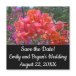 Tropical Pink Bougainvillea Floral Save the Date