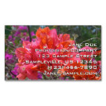 Tropical Pink Bougainvillea Island Floral Business Card Magnet