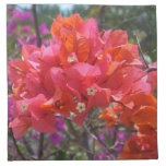 Tropical Pink Bougainvillea Island Floral Cloth Napkin