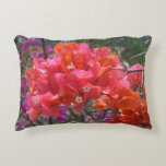 Tropical Pink Bougainvillea Island Floral Decorative Pillow