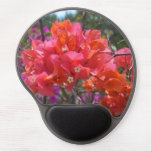 Tropical Pink Bougainvillea Island Floral Gel Mouse Pad