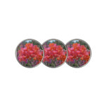 Tropical Pink Bougainvillea Island Floral Golf Ball Marker