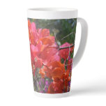 Tropical Pink Bougainvillea Island Floral Latte Mug