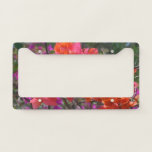 Tropical Pink Bougainvillea Island Floral License Plate Frame