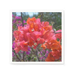 Tropical Pink Bougainvillea Island Floral Paper Napkins