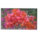 Tropical Pink Bougainvillea Island Floral Place Card Holder