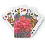 Tropical Pink Bougainvillea Island Floral Poker Cards