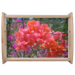 Tropical Pink Bougainvillea Island Floral Serving Tray