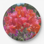 Tropical Pink Bougainvillea Paper Plates