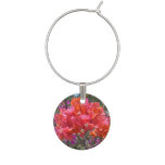 Tropical Pink Bougainvillea Wine Charm