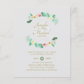 Tropical Pink Bridal Shower by Mail or Wedding