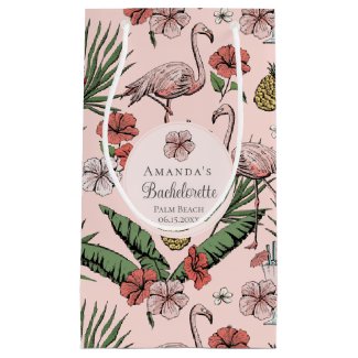 Tropical Pink Flamingo and Hibiscus Bachelorette