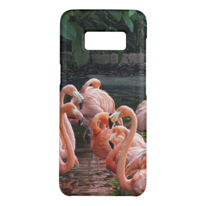 Tropical pink Flamingo birds Case-Mate Samsung Galaxy S8 Case