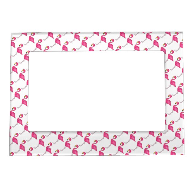 Tropical Pink Flamingo Flamingos Bird Birds Frame (Front)