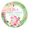 Tropical Pink Flamingo Floral Bridal